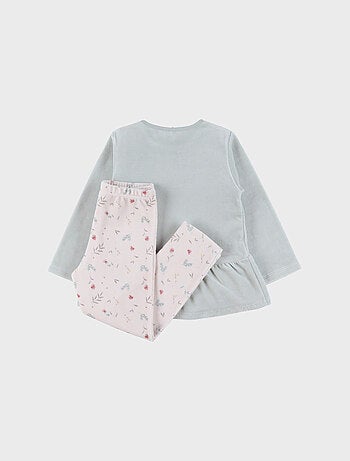 Pyjama 2 pièces en velours et Noukie's