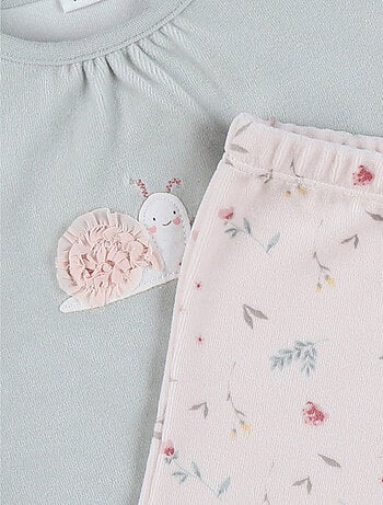 Pyjama 2 pièces en velours et Noukie's