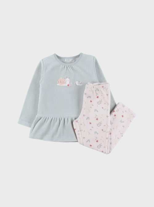 Pyjama 2 pièces en velours et Noukie's - Kiabi