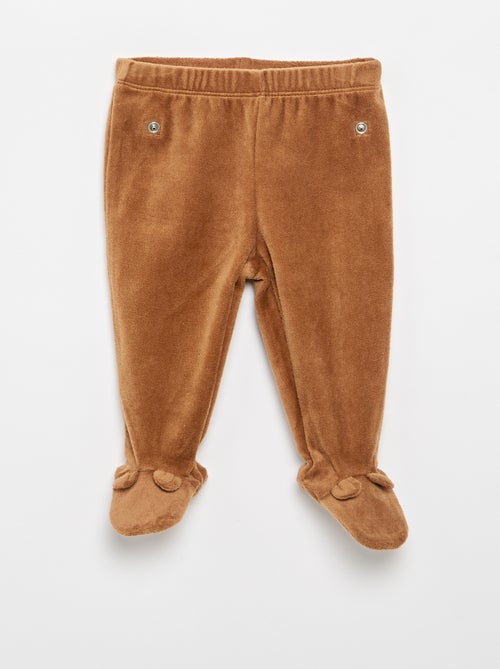 Pyjama 2 pièces en velours - Kiabi
