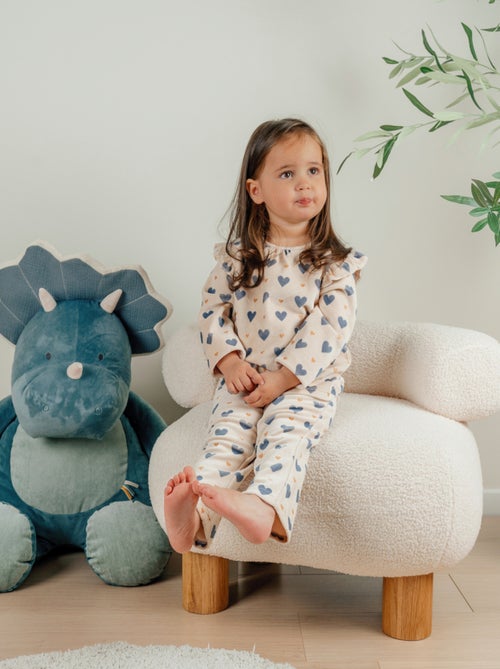 Pyjama 2 pièces en velours, Noukie's - Kiabi