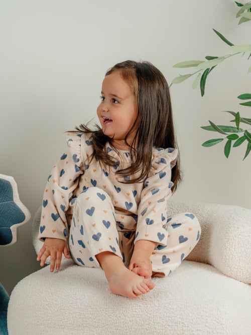 Pyjama 2 pièces en velours, Noukie's - Kiabi