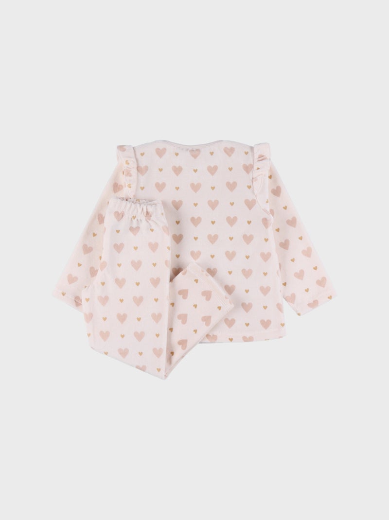 Pyjama 2 pièces en velours, Noukie's Rose - Kiabi
