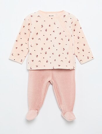 Pyjama 2 pièces en velours