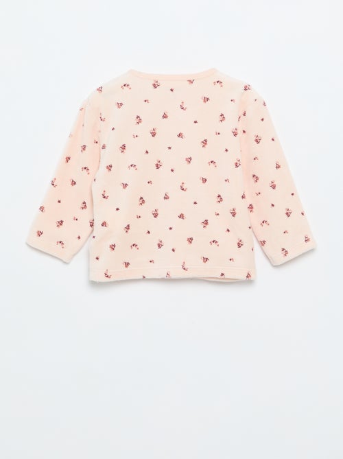 Pyjama 2 pièces en velours - Kiabi