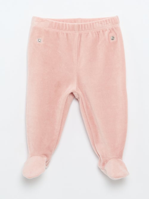 Pyjama 2 pièces en velours - Kiabi