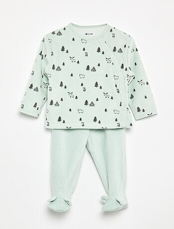 Pyjama 2 pièces en velours