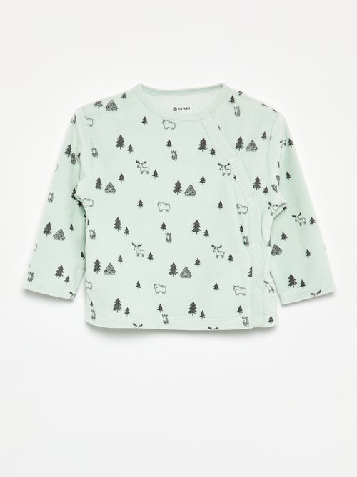 Pyjama 2 pièces en velours - Kiabi