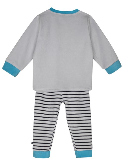 PYJAMA 2 PIECES ENFANT FILOU VELOURS RASE - Kiabi
