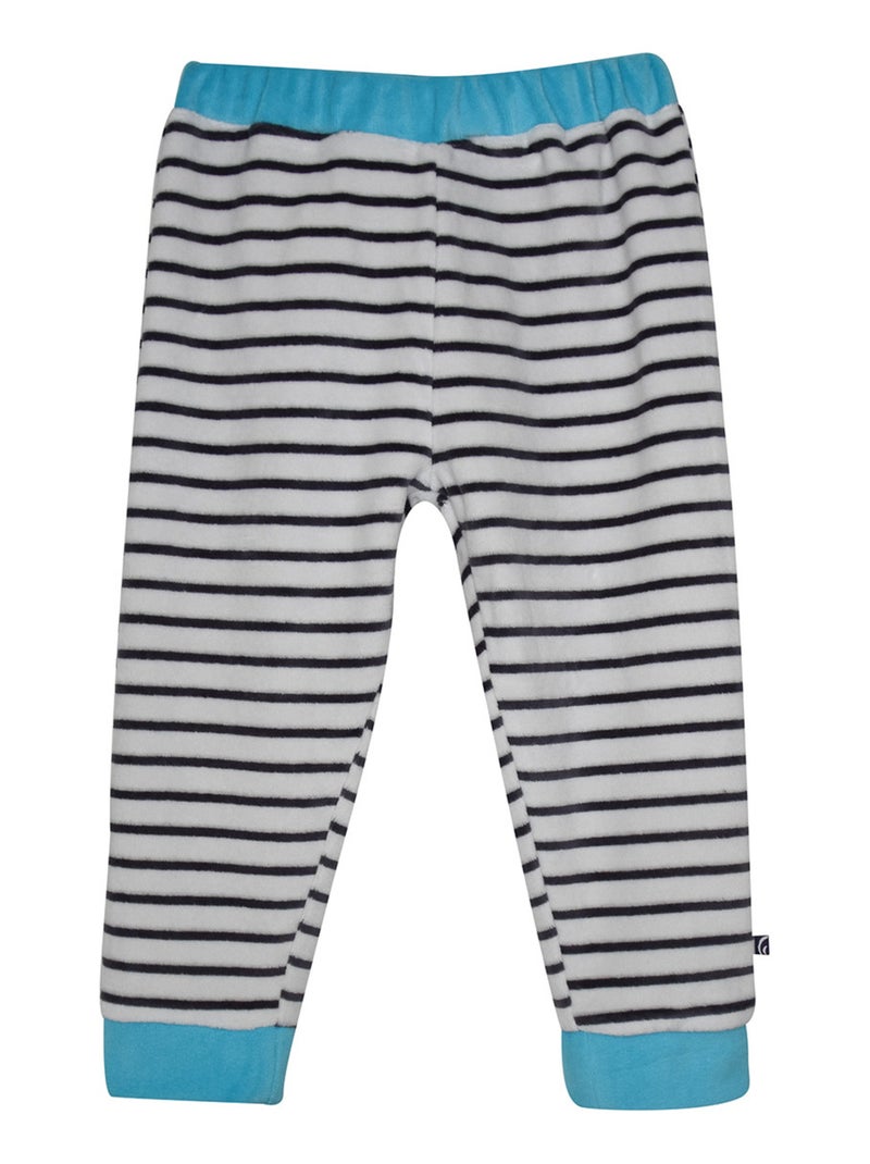 PYJAMA 2 PIECES ENFANT FILOU VELOURS RASE Gris - Kiabi