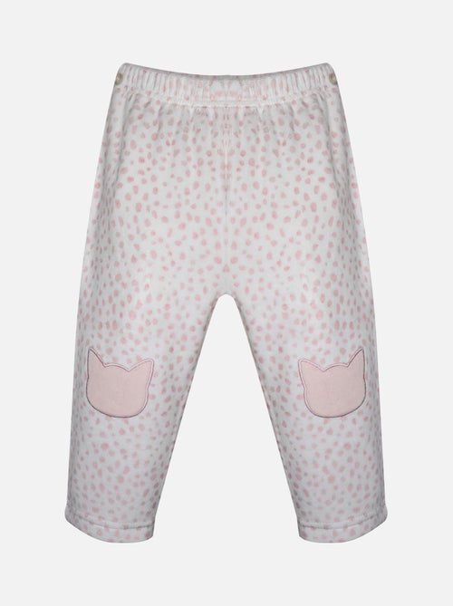 PYJAMA 2 PIECES FIGUE VELOURS RASE - Kiabi
