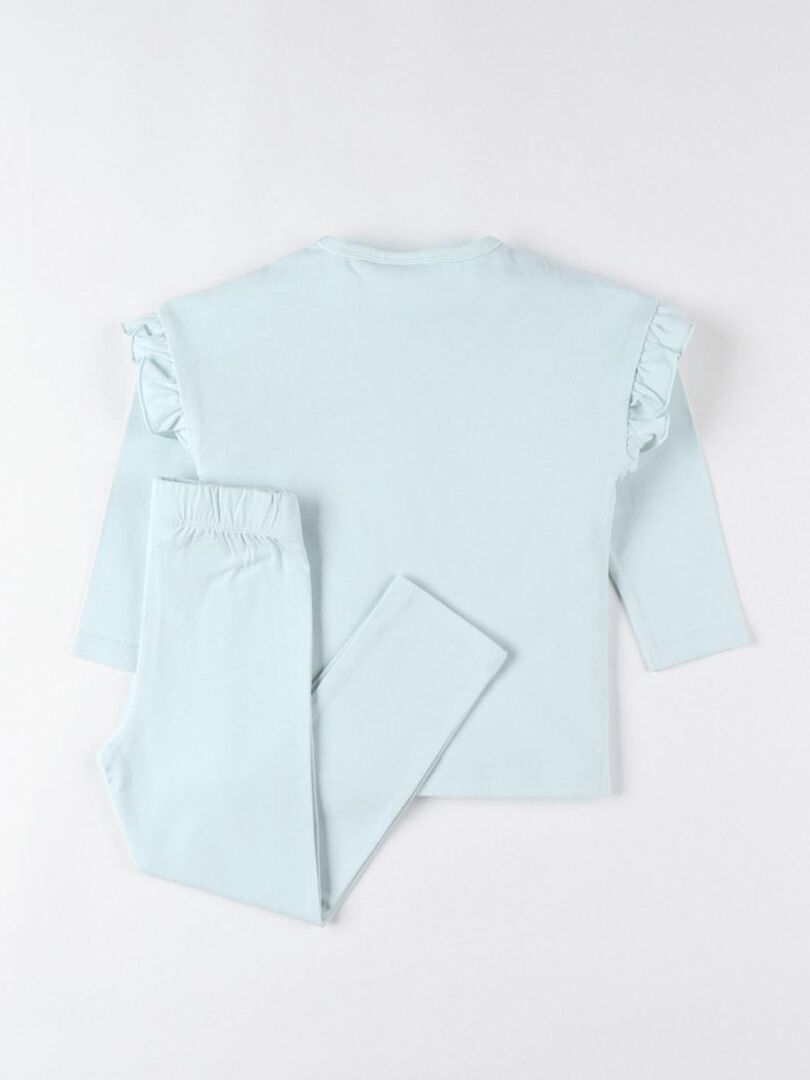 MIXIDON Pyjama Fille Girafe 2 Pièces - 100% Coton Coupe Serrée