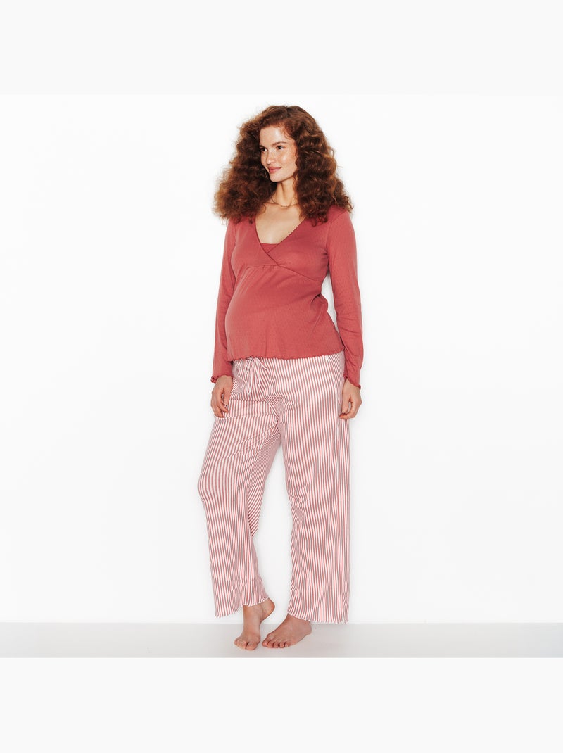Pyjama 2 pieces grossesse - rougegorge lingerie Rose/Multicolore - Kiabi