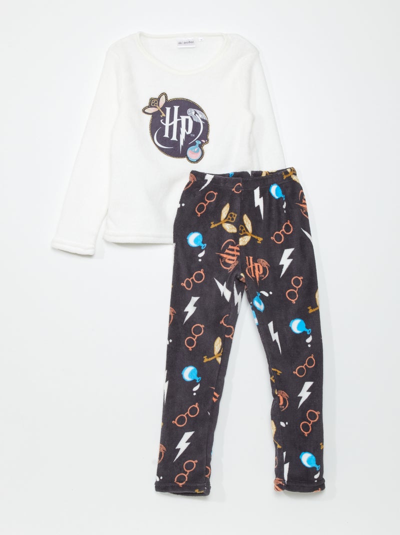 Pyjama 2 pièces 'Harry Potter' Blanc - Kiabi