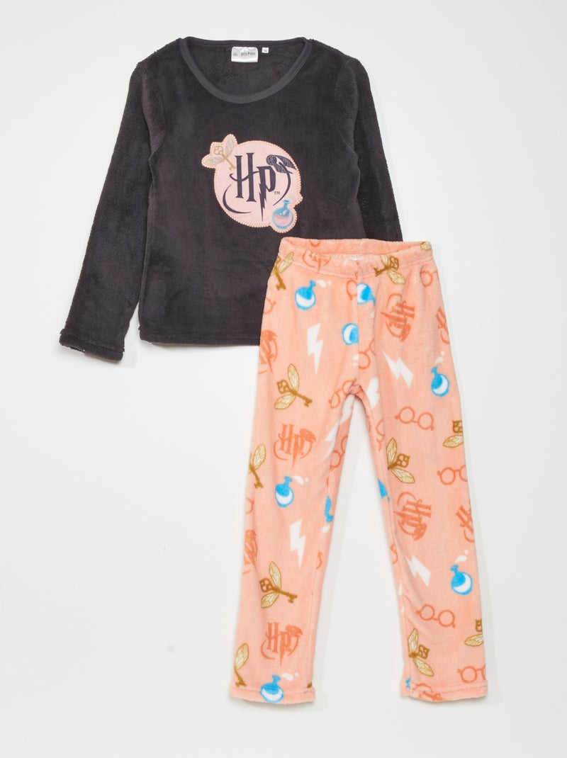 Pyjama 2 pièces 'Harry Potter' Gris - Kiabi