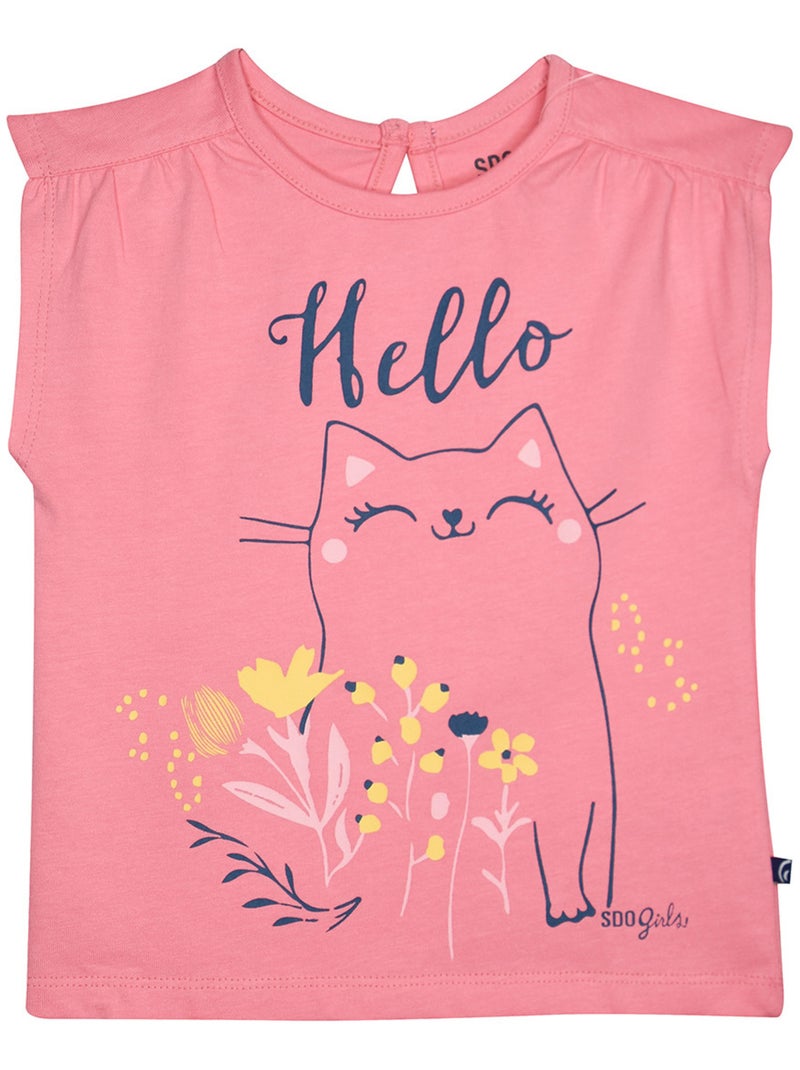 PYJAMA 2 PIECES HELOISE COURT ENFANT Rose - Kiabi