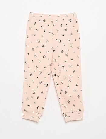 Pyjama 2 pièces imprimé en rib