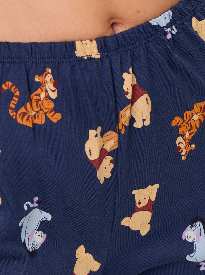 Pyjama 2 pièces imprimé 'Winnie l'Ourson' Bleu - Kiabi
