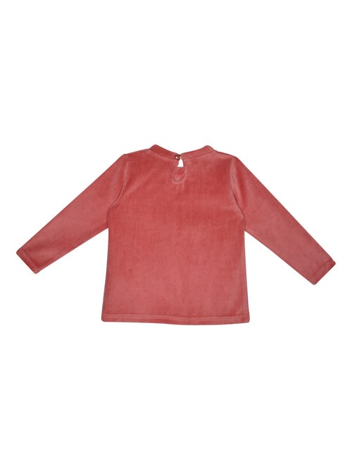 PYJAMA 2 PIECES JOANNIE VELOURS RASE ENFANT - Kiabi