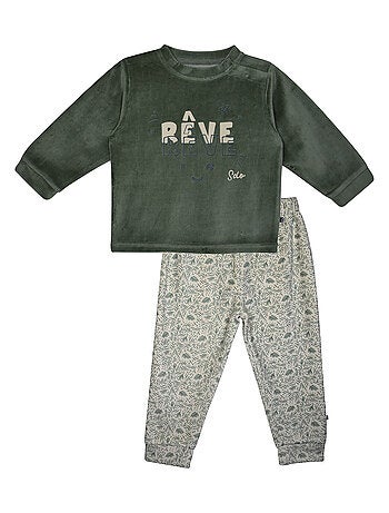 PYJAMA 2 PIECES JONAS VELOURS RASE ENFANT