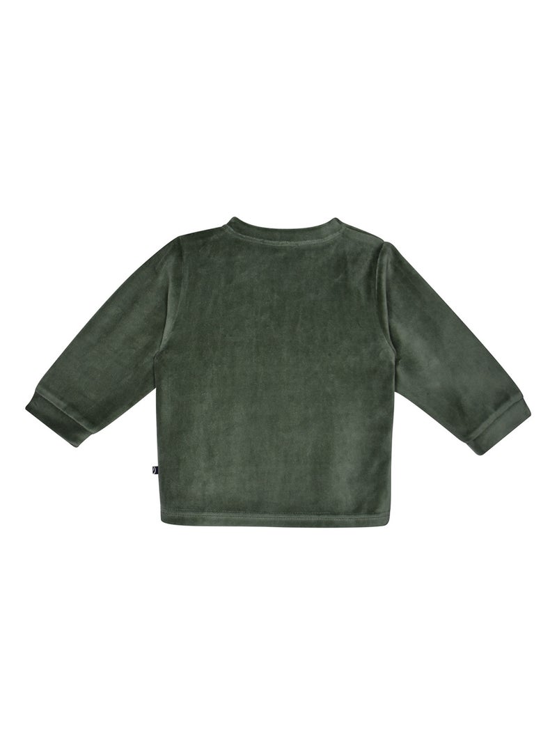 PYJAMA 2 PIECES JONAS VELOURS RASE ENFANT Vert - Kiabi
