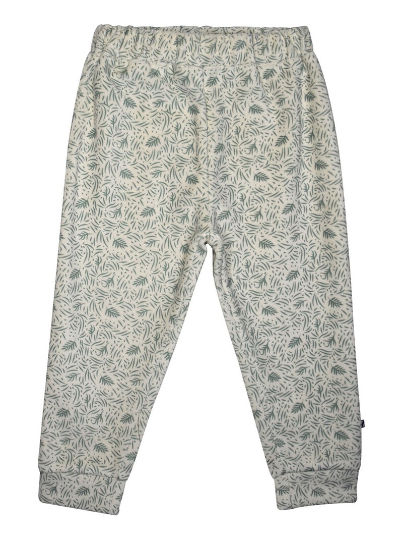PYJAMA 2 PIECES JONAS VELOURS RASE ENFANT Vert - Kiabi