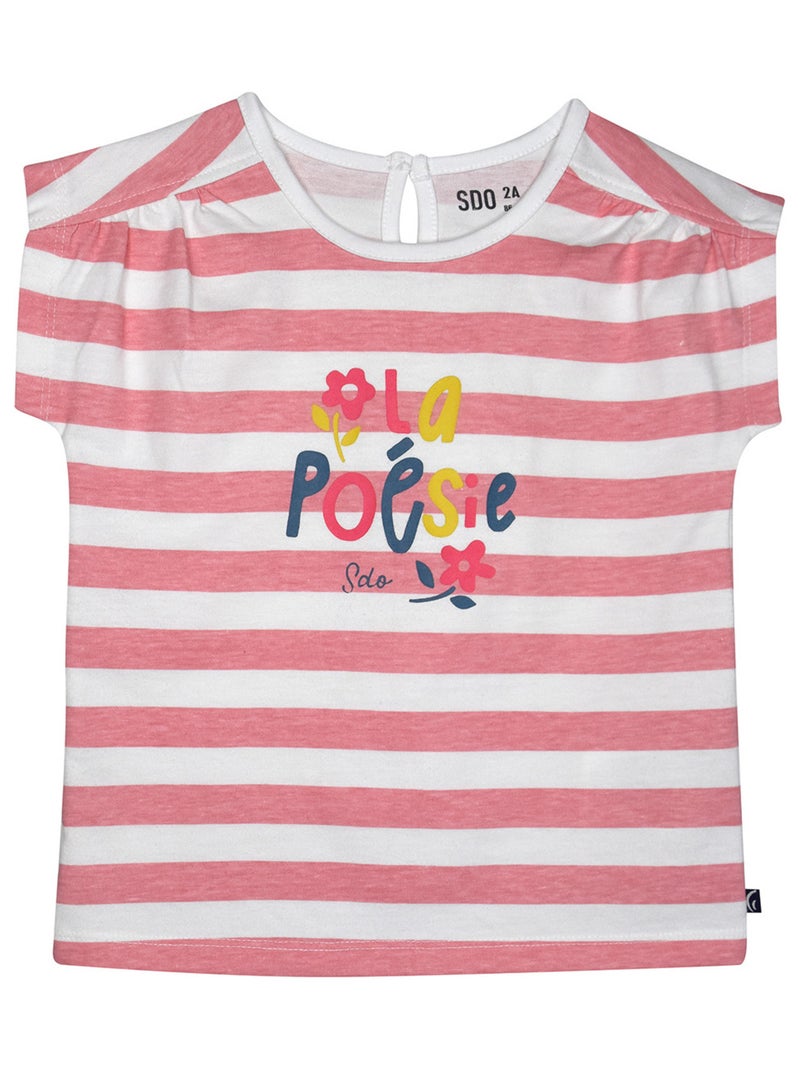 PYJAMA 2 PIECES LAENA COURT ENFANT Blanc - Kiabi