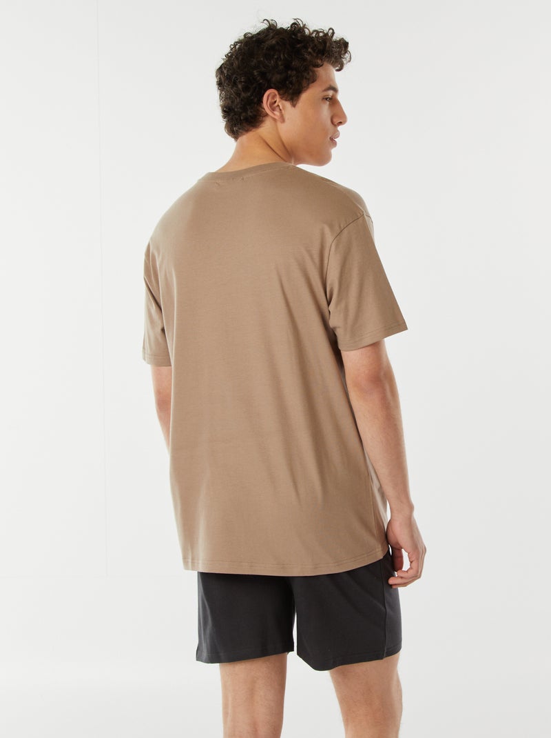 Pyjama 2 pièces ‘Lakers' - 2 pièces Beige - Kiabi
