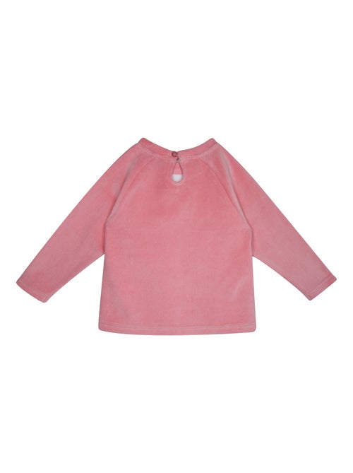 PYJAMA 2 PIECES LEANORE VELOURS RASE LONG ENFANT - Kiabi