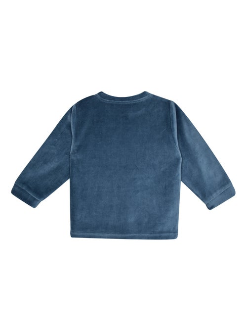 PYJAMA 2 PIECES LENO VELOURS RASE ENFANT - Kiabi
