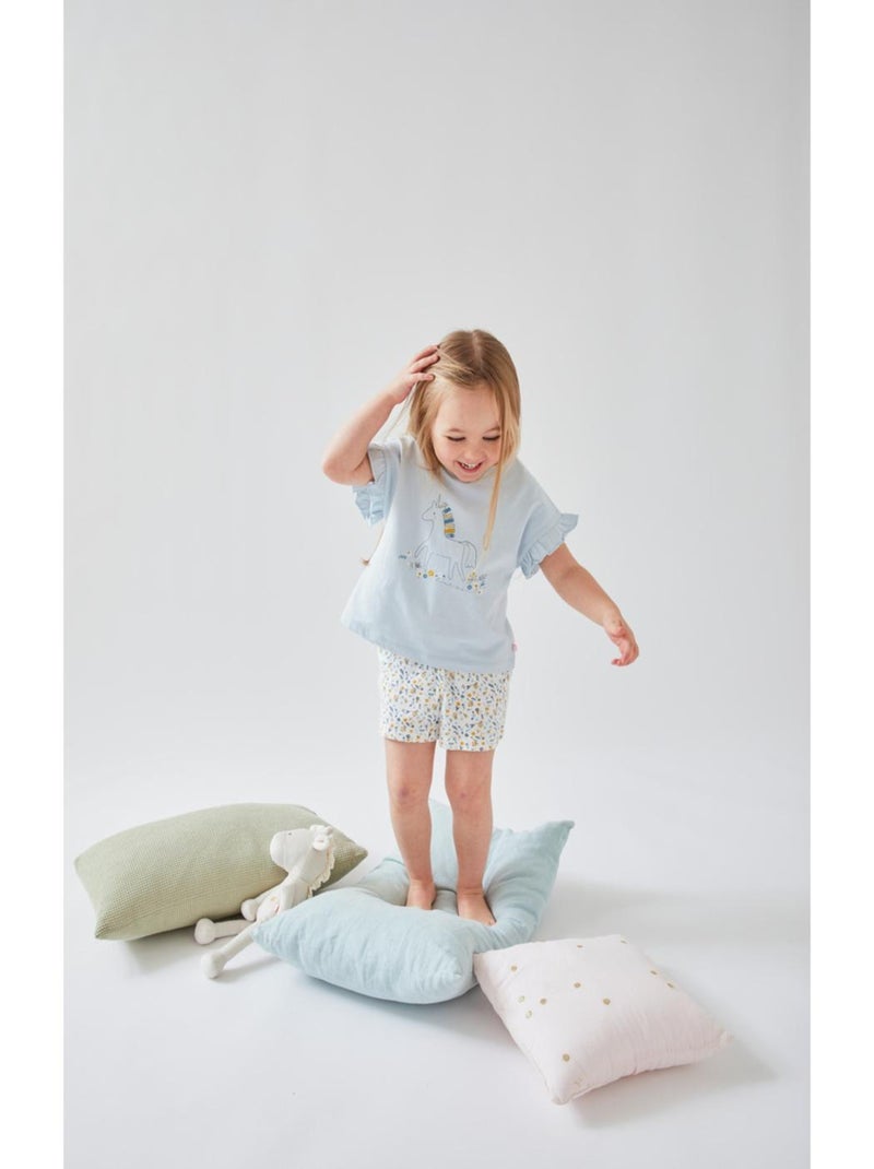 Pyjama 2 pièces licorne en jersey, Noukie's Blanc - Kiabi