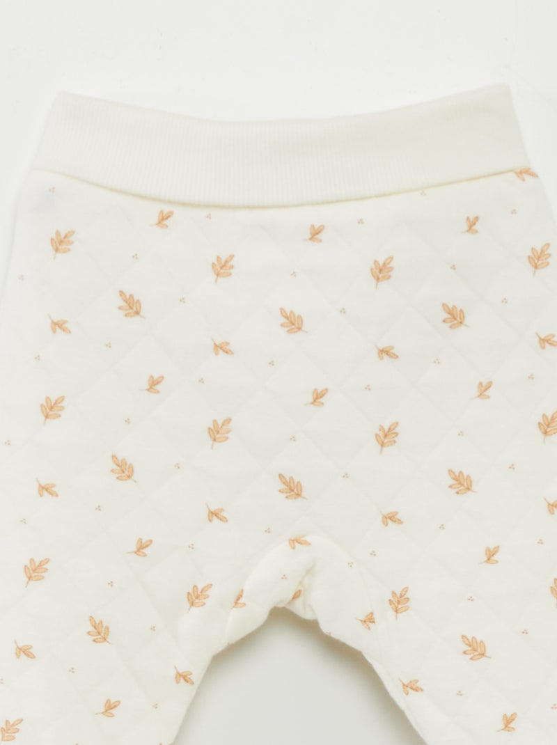 Pyjama 2 pièces matelassé Blanc - Kiabi