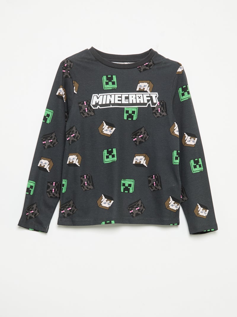 Pyjama 2 pièces 'Minecraft' Bleu - Kiabi