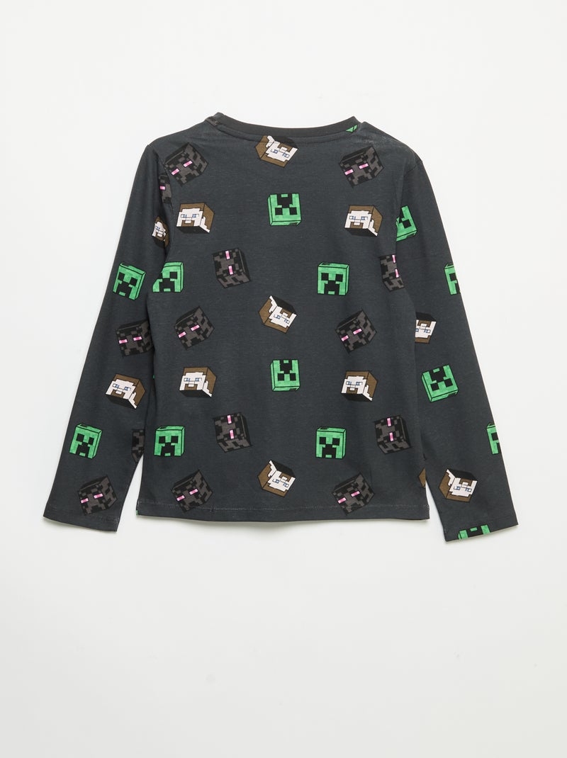 Pyjama 2 pièces 'Minecraft' Bleu - Kiabi