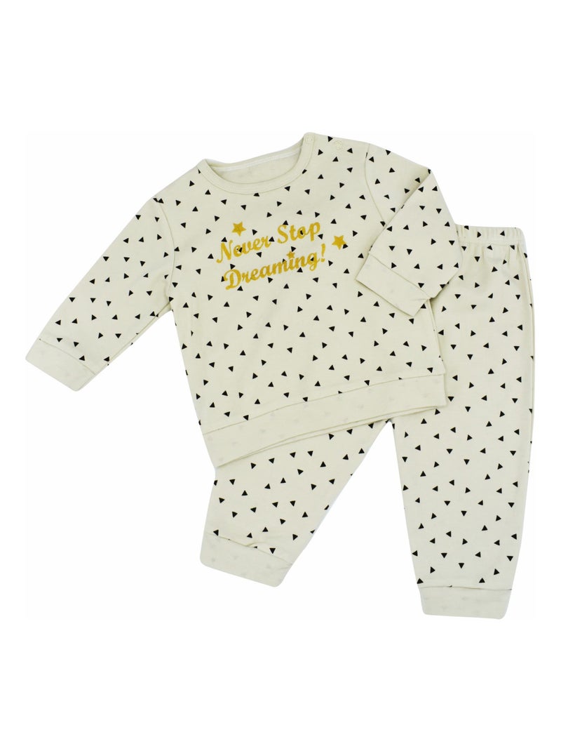 Pyjama 2 pièces 'MPF LITLLE DREAM' 'DOO&BO' Beige - Kiabi