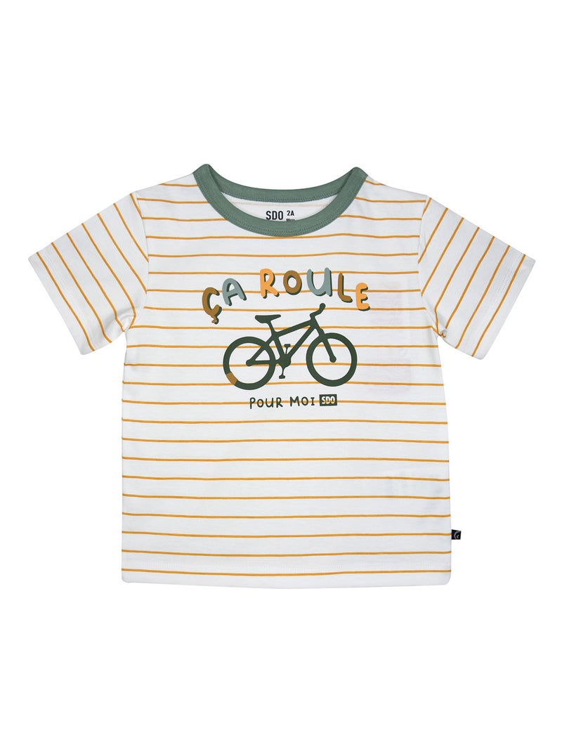 PYJAMA 2 PIECES ODERIC COURT ENFANT Blanc - Kiabi