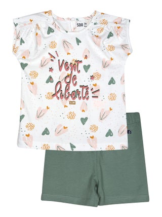 PYJAMA 2 PIECES ORIANE COURT ENFANT