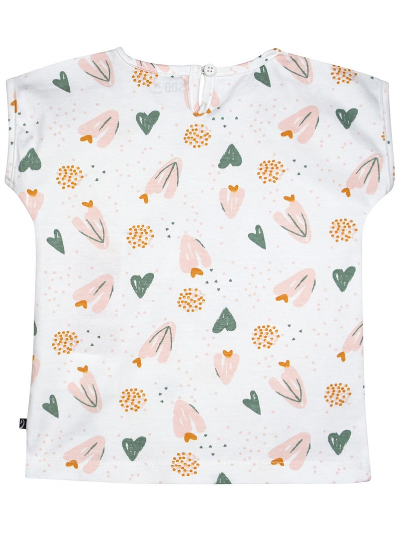 PYJAMA 2 PIECES ORIANE COURT ENFANT Blanc - Kiabi