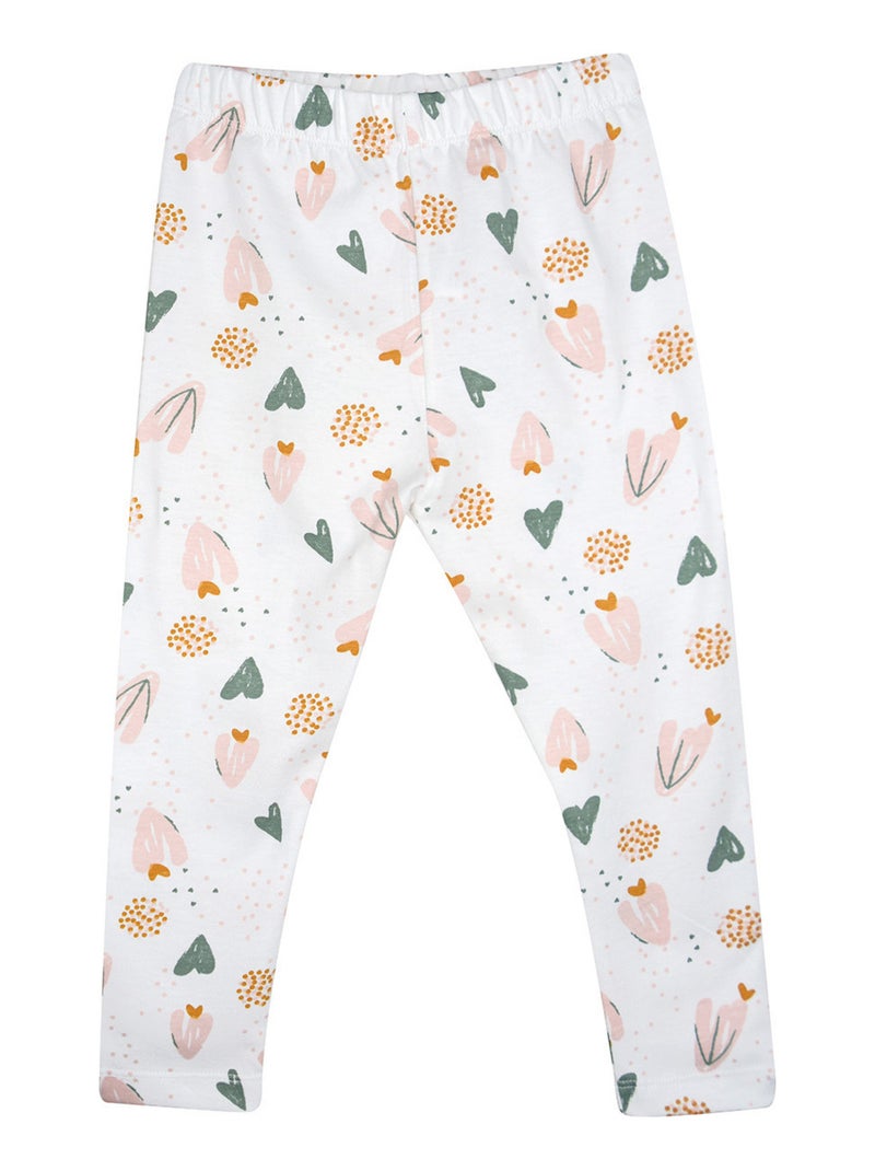 PYJAMA 2 PIECES OXANA LONG ENFANT Rose - Kiabi