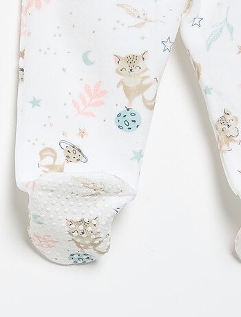 Pyjama 2 pièces 'Petit Béguin' - T-shirt à manches longues + pantalon avec pieds