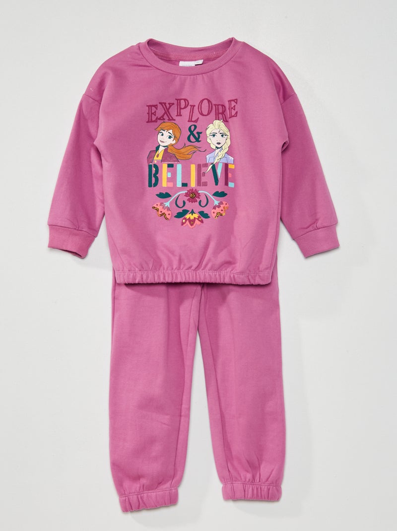 Pyjama 2 pièces 'Reine des neiges' de 'Disney' VIOLET - Kiabi