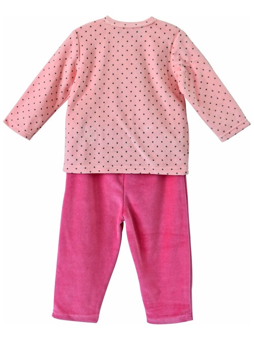 PYJAMA 2 PIECES ROSE MODELE BICHE - Kiabi