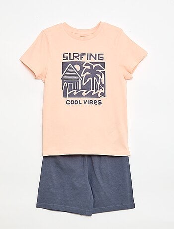 Pyjama 2 pièces short + T-shirt