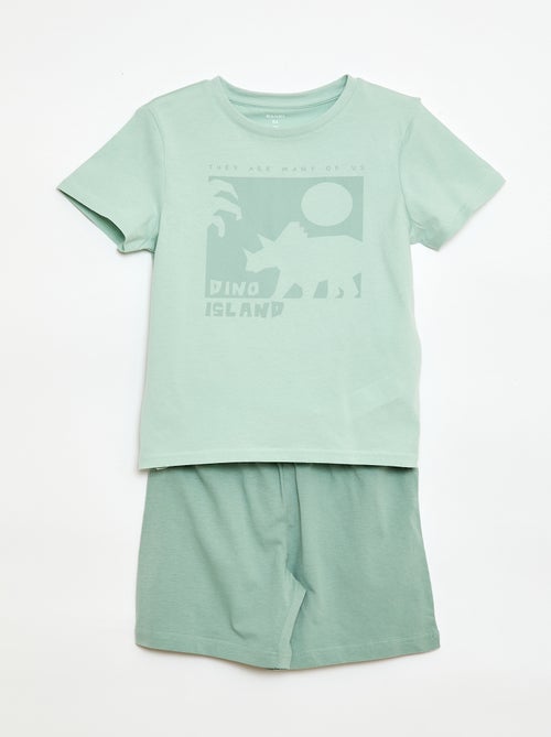 Pyjama 2 pièces short + T-shirt - Kiabi