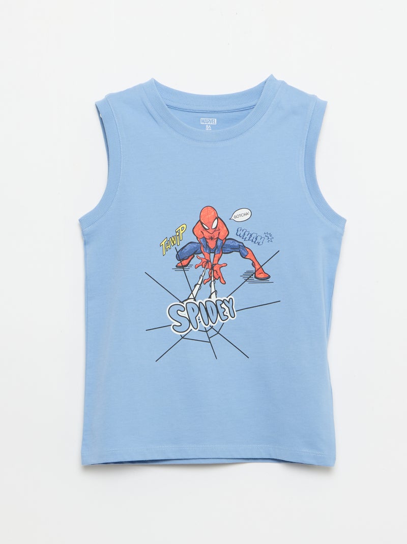 Pyjama 2 pièces 'Spider-Man' 'Marvel' Bleu - Kiabi