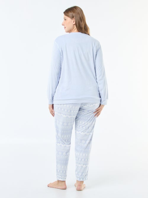 Pyjama 2 pièces 'Stitch' 'Disney' en polaire - Kiabi