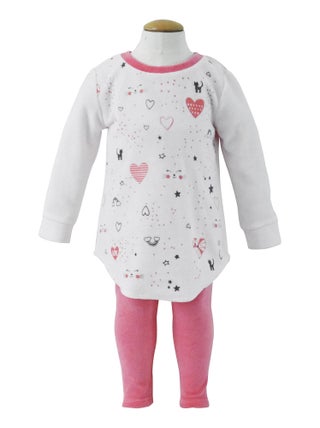 PYJAMA 2 PIECES VELOURS RASE FILLE LES GRANDS DE SUCRE D'ORGE