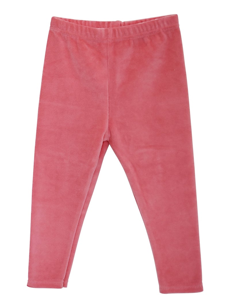 PYJAMA 2 PIECES VELOURS RASE FILLE LES GRANDS DE SUCRE D'ORGE Rose - Kiabi