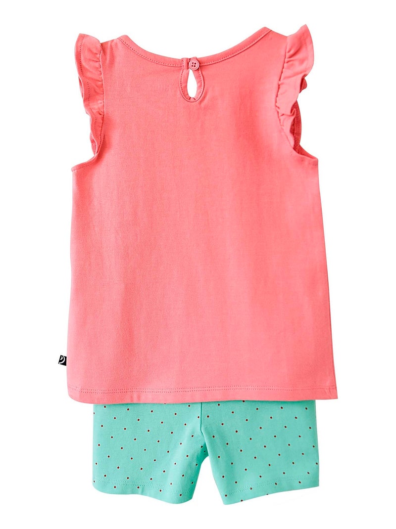 PYJAMA 2P COLOMBINE Rose - Kiabi