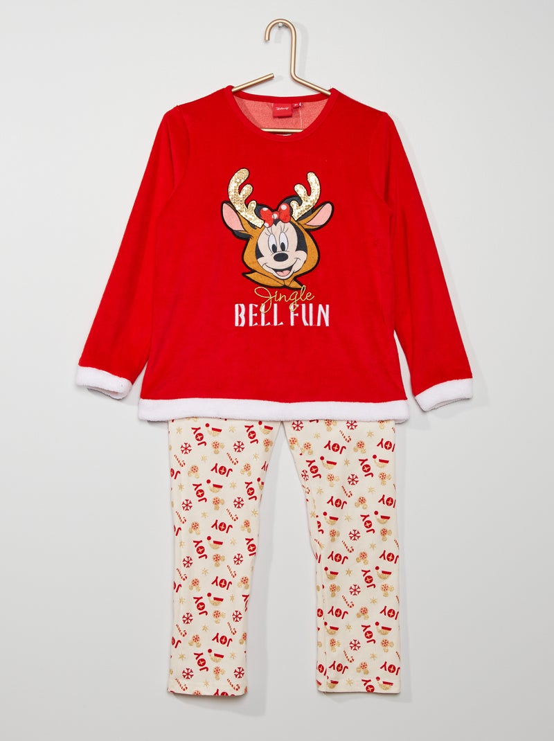 Pyjama 3 pièces 'Mickey' ROUGE - Kiabi
